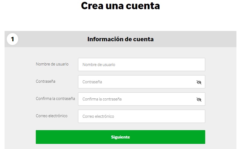Informe de Betway registro