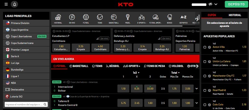 Informe de KTO home