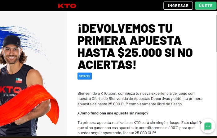 KTO Bono de bienvenida Chile
