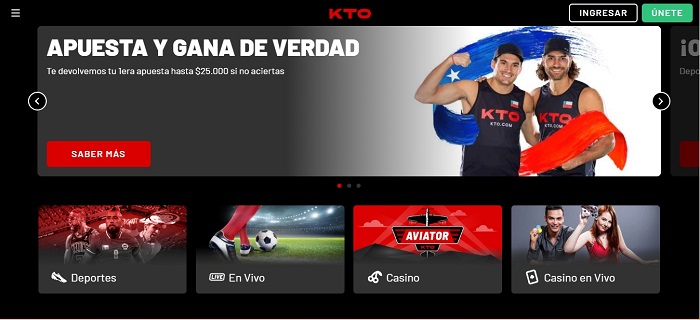 apuestas deportivas en KTO Chile