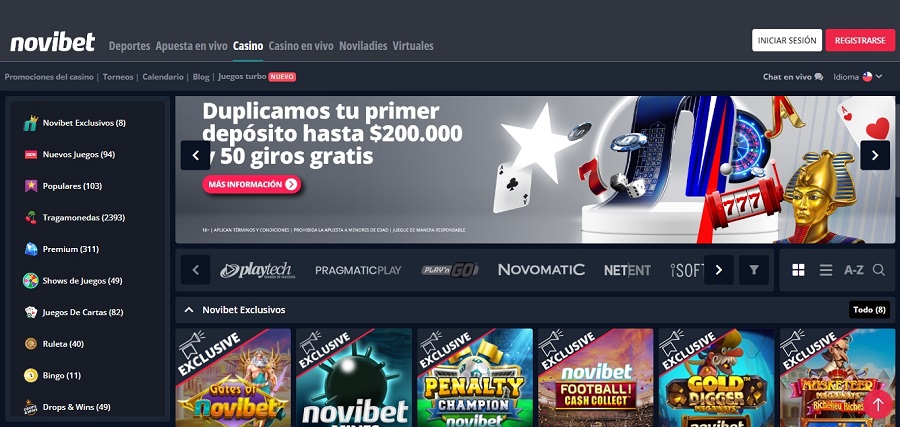 Casino online en Novibet Chile