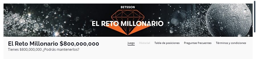 Reto millonario Betsson Chile promociones de apuestas en marzo 2023
