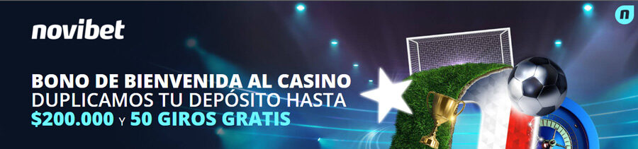 Novibet Bono de Bienvenida Casino