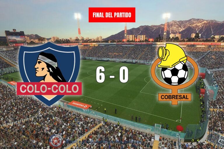 Colo Colo 6-0 Cobresal: Humillante goleada para el líder en el Monumental