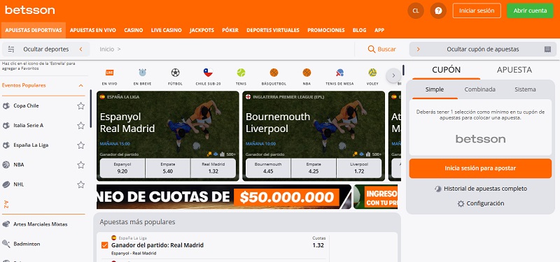 Apuestas en Ligas Europeas en Betsson