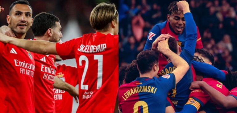 Apuestas Benfica vs Barcelona octavos Champions League 2025
